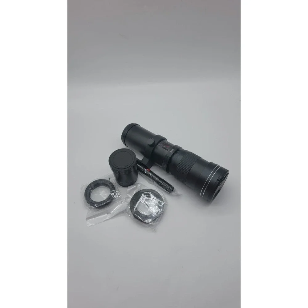JINTU 420-800mm f/8.3-16 Telephoto Zoom Lens T Mount Canon EOS DSLR Camera